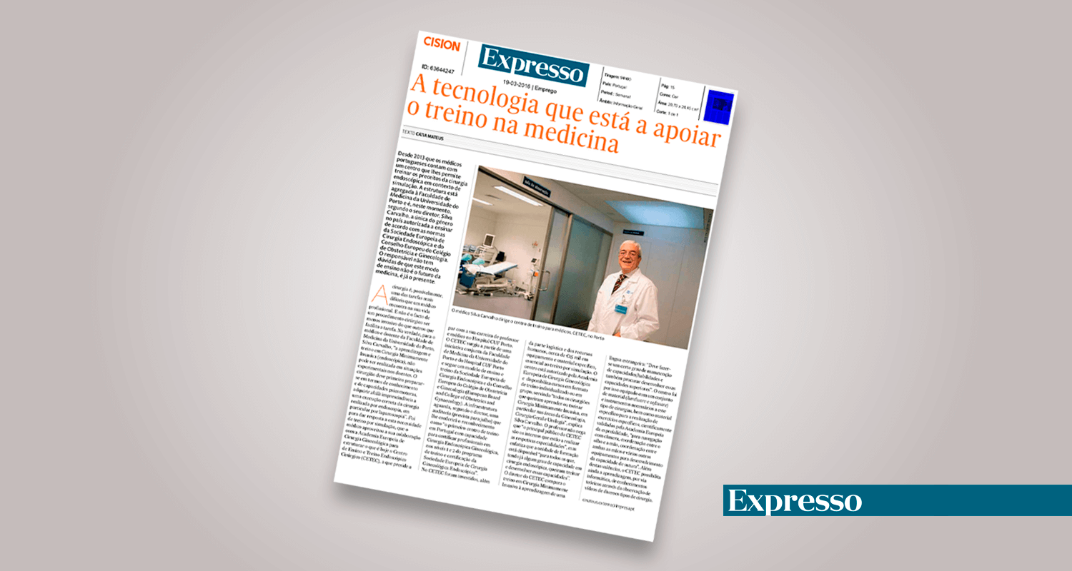 Prof. Dr. João Silva Carvalho em destaque no Jornal Expresso
